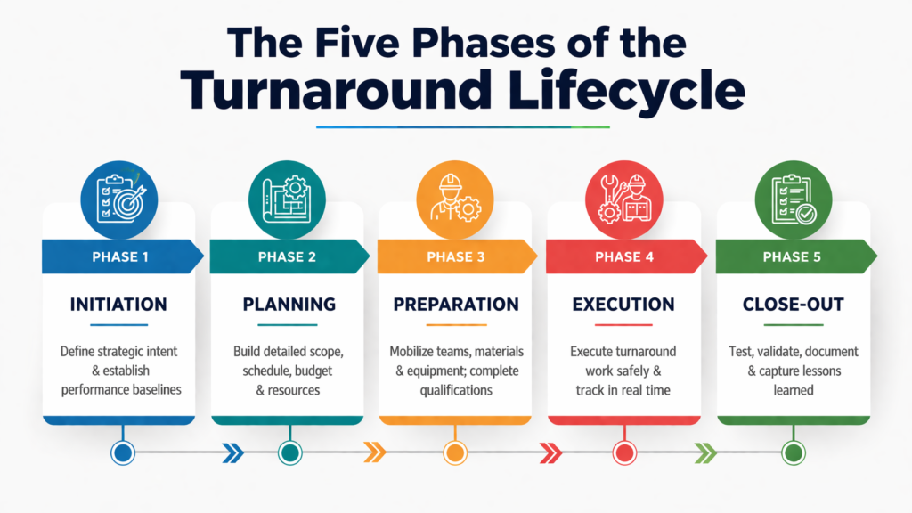 The Five Phases of the Turnaround Lifecycle